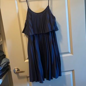 Ruffle dress- Navy Blue- Large